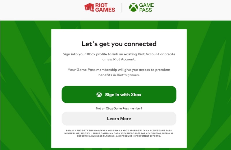 Các bước đăng nhập LMHT tốc chiến với tài khoản Xbox